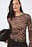 Round Neck Fitted Mesh Top