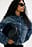 Rundgeschnittene Jeansjacke