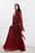 Maxi-jurk met ruches op de taille