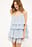 Ruffle Plisse Strap Mini Dress