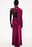 Satin Scoop Neck Scarf Maxi Dress