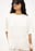 T-shirt i satin med skulderpuder