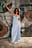 Satin Tie Back Volume Dress