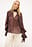 Scarf Detail Ruffle Blouse
