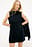 Satin-Minikleid mit Schaldetail