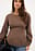 Seam Detailed Peplum Knitted Sweater