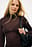 Semi-Transparenter Langarm-Polo-Jersey-Oberteil