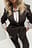 Sharp Shoulder Twill Blazer