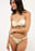 glänzendes gerafftes Bikini-Höschen