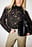 Shoulder Pad Lace Blouse