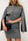 Gebreide Mini Jurk met Mouwsplit
