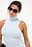 Sleeveless Polo Jersey Top