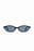 Slim Frame Oval Sunglasses