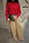 Myk strikket drapert batwing-topp