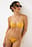 Bikini-Höschen mit Kordelzug und Riemchendetail