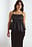 Strap Open Back Peplum Top