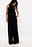 Strukturierte weite Mid-Waist-Hose