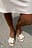 Suede Flower Heels