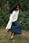 Suede Mid Waist Skirt