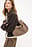 Schultertasche aus Wildleder