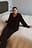 Gebreide wollen oversized trui met V-hals