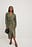 Twist Front Midi Shirt Dress
