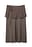Two Layer Wrap Midi Skirt