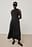 V Neck Flare Midi Dress