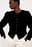 Velvet Puff Sleeve Blazer