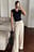 Viscose Wide Mid Waist Pants