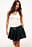 Volume Gathered Mini Skirt