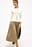 Volume Tailored Midi Skirt