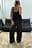 Wide High Waist Melange Pants