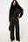 Wide High Waist Melange Suit Pants