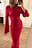 Wide Sleeve Open Back Maxi Dress