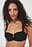 Wide Strap Lace Balconette Bra