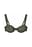 Wide Strap Draped Bikini Bra