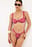 Draperet bikinitrusse med vidde stropper