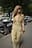 Draht V-Ausschnitt Maxi-Kleid