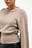 Wool Blend Balloon Sleeve Knitted Sweater