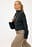 Wool Blend Funnel Neck Knitted Cardigan