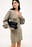 Wool Blend Knitted Cardigan Mini Dress