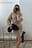 Wool Blend Knitted Cardigan Mini Dress