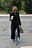 Wool Blend Marked Waist Long Coat