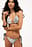 Top de bikini de triángulo con estampado de cebra