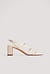 strappy block heels white