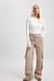 Seamline Detail Cargo pants Beige | NA-KD