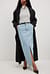 Slit Maxi Denim Skirt