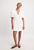 Double-Breasted Knitted Mini Dress - Black
