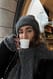 Dark Grey Beanie-Mütze aus Alpakamischung